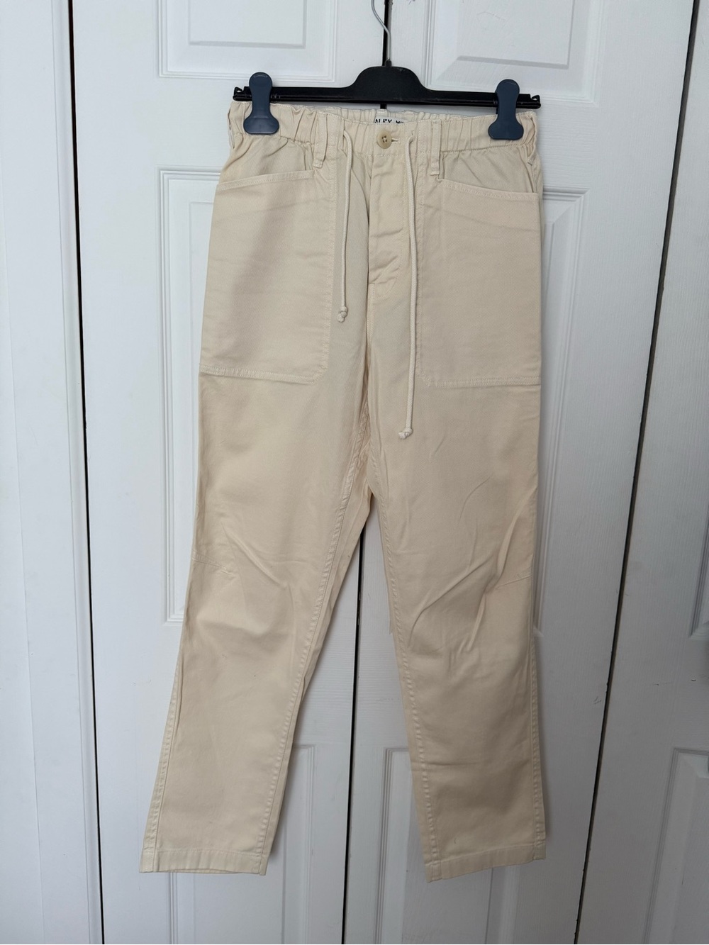 Alex Mill Men's Casual Drawstring Cream Pants